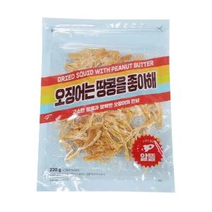 정화식품 오징어는 땅콩을 좋아해 220g 건어물 술 안주