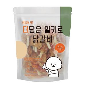 더담은 일키로 닭갈비 1kg 대용량 강아지간식 실중량 애견간식