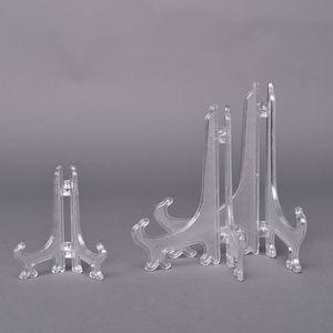 액자 사진 플라스틱 접시 받침대 스탠드 아크릴 받침 거치대 전시 미니 투명 이젤