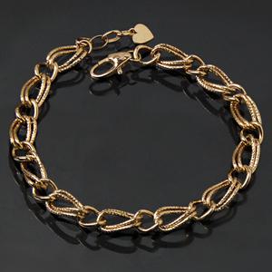 14K 18K 팔찌 19.5cm 로즈골드 데일리 패션 레이어드 볼드 마젠타 여자친구 기념일 선물 체인 금팔찌