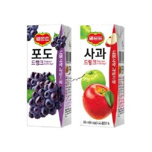 델몬트 드링크팩 2종 190ml 포도/ 12팩+사과/ 12팩 총24팩