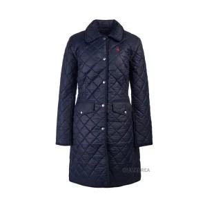 [롯데백화점]폴로랄프로렌 FW24 여성 포니 퀼팅 롱 패딩자켓 211940997 001