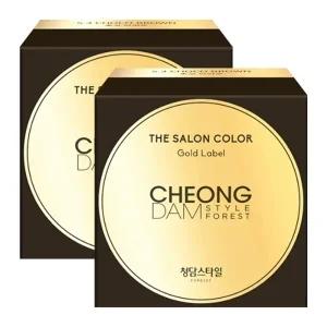 청담스타일 포레스트 더 살롱 컬러 골드라벨 염색약 초코브라운X2개