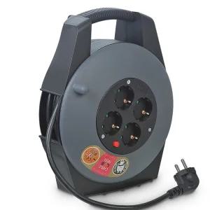 러그 슬림 4구 캠핑릴선 15M 멀티탭 전기코드 멀티플러그 코드릴