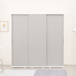 동서가구 큐브 1800 뎀퍼 3도어 옷장(선반형) 슬라이딩옷장 DF923506