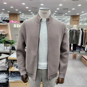 앤드지 신상 밍크 안감 캐시미어 집업 가디건 NE4EC1601 BE_IC