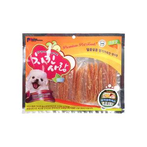 치킨사랑 습식슬라이스 400g 강아지 대용량 애견 육포 간식
