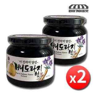 블루원 배도라지청 600g x 2병 국산 배도라지 도라지청 약도라지청 도라지배청 배도라지고 진액 액기스