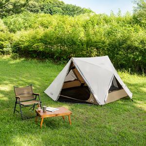 카즈미 트리온 텐트 그늘막 2~3인용 피크닉 메쉬원도우 원터치 캠핑