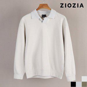 [지오지아] 남녀공용 오버핏 카라변형 카라티셔츠 (AAD1TR3101)