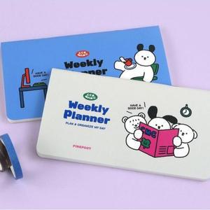 [BZJL9CCL_4C]위클리 플래너 간편한 가로형 스케줄러 랜