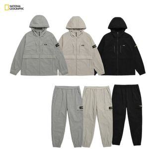 내셔널 지오그래픽 트레이닝복 네셔널 디머 우븐 후드 점퍼 아웃도어룩 조거 팬츠 운동복 상하