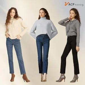 ACP 여성 웜에어 기모 데님 3종