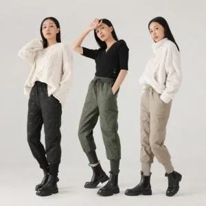 [오노마] ONM 여성 겨울 데일리 패딩바지 택티컬 보온 조거팬츠