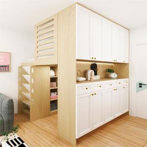 고시원 복층침대 4평 인테리어 원룸 벙커 침대 사다리 포함 슈퍼싱글 세트