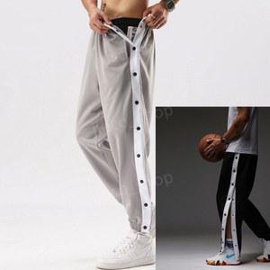 똑딱이 바지 농구 옆트임 와이드 루즈 스포츠 웜업 농구바지 헬스 힙한 힙합 조거 웜업팬츠