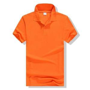 [IXHIO6NX_4B]카라 남녀공용 기본 티셔츠 오렌지 반팔