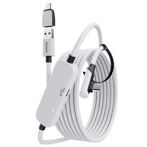 신테크 VR 링크케이블 고속충전형 2in1 메타 오큘러스 퀘스트 2 3 악세사리