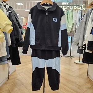 [셀러허브 2]컬리수 HC33 화섬배색절개상하세트 여아/남아 공용 착용 C251ST351P