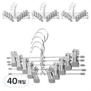 코멧 홈 논슬립 코팅 회전형 치마바지걸이, 그레이, 40개 one option