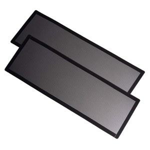 360mm 120mm x 2 PC 선풍기 먼지 메시 필터 4.72인치 PVC 컴퓨터 케이스 방진 커버 마그네틱 블랙 2팩