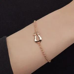 14K 럭키 준 팔찌 LJBEB666 말발굽 포인트 체인팔찌