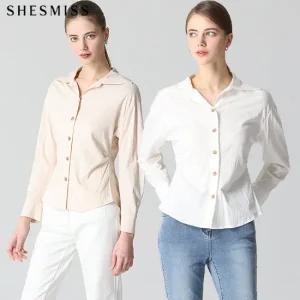 [쉬즈미스(SHESMISS)] 지적인 앨리스 백 스트링 셔츠 (택가격 168000원)