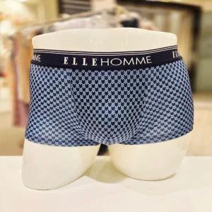 엘르이너웨어 딥블루 기하학 남성 아웃밴드 드로즈 EEMDR173 DBU