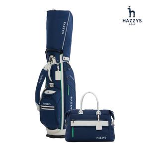 2025년 헤지스골프 8인치 남여공용 골프백세트 캐디백 보스턴백 네이비 HZCB HZBB-008M