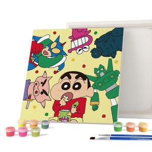 [IXHID810_4B]캔버스 짱구 짱구와장난감친구들 25X25