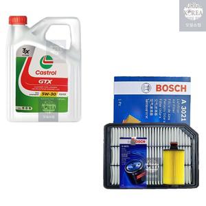 올뉴렉스턴 2.2 디젤 캐스트롤 GTX 5W30 6L 엔진오일+필터 세트 0075-3021