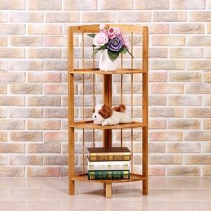 인테리어 대나무 거실 코너선반 모서리선반(90cm 3단)