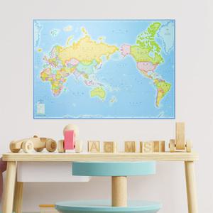 최신버전 육대륙 세계지도 어린이 아이방 인테리어 대형 포스터 상세보기