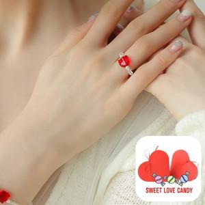 [ SWEET LOVE CANDY 패키지] 빨강튤립(사랑의 고백) 비즈 반지 핑크선물포장 쇼핑