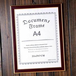 [BZJL0CZY_4B]A4액자 아이방액자 허가증전시 가족사진액자