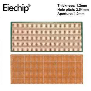 PCB 프로토타입 보드 단면 프린팅 만능기판 실험용 매트릭스 회로 기판 DIY 범용 6.5x14.5cm 5-10개 세트