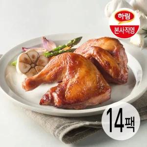 하림 리얼 마늘훈제치킨 반마리 210g 14팩 세트