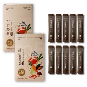 마법톡톡 더 진한 육수분말 국 찌개 조미료 국 조림 국수 꽃 게 새우 멸치 바지락 만능 분말 육수 2세트
