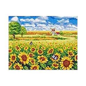 [JHQS7IFS_52AG]보석십자수 풍경시리즈 해바라기와 40X50