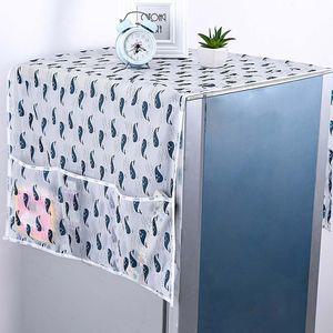 수납형 김치 냉장고 덮개 위 커버 전자레인지 세탁기양문형 양문형 장덮개 오븐 다용도 제품 먼지가림막