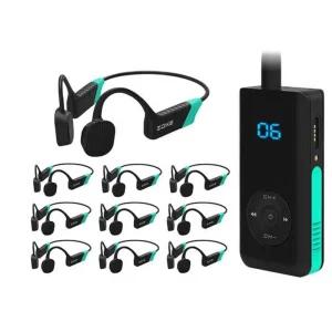 수영훈련 무선 무전기 골전도 수중 헤드셋 강습용