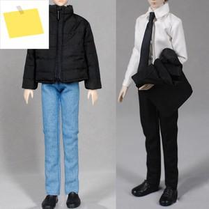 남성용 인형 청바지 가죽 코트, 옷 셔츠, 캐쥬얼 착용 16, BJD 액세서리, 11.5 인치 패션