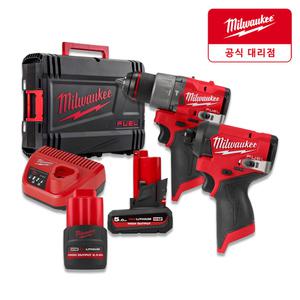 밀워키 M12 FPP2A2-5252X 12V 충전콤보세트 2.5/5.0Ah