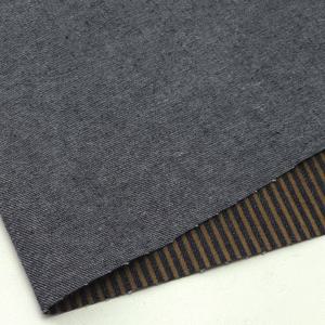 청지 데님원단 도비 수입천 브라운 스트라이프