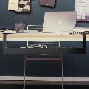 [브이와이][VCK39771]무타공 책상 멀티탭 부품 정리대 76cm