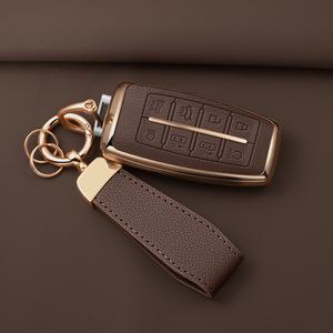 제네시스 G80 호환 차 키 케이스 키홀더 가죽 스마트키 커버 G-02
