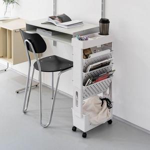 북 트롤리 유행카트 이동식책꽂이 선반 책장 트레일러 5단