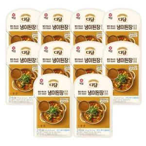 [하프클럽/CJ제일제당]백설 다담 냉이된장찌개양념 140g x10개