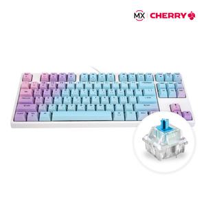 로얄클루지 체리축 기계식 게이밍 키보드 텐키리스 파스텔 청축