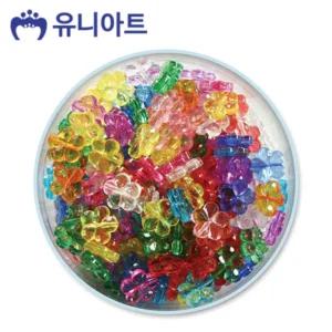 유니아트 5000통 모양 비즈 22번 크리스탈 꽃 1.5cm (P0000BFL)/목걸이비즈/비즈목걸이재료/비즈팔찌재료/
